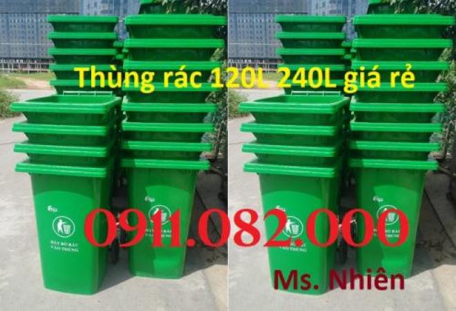 Sỉ lẻ thùng rác đạp chân giá rẻ- hạ giá thùng rác 120l 240l 660l giá rẻ tại an giang-lh 0911082000