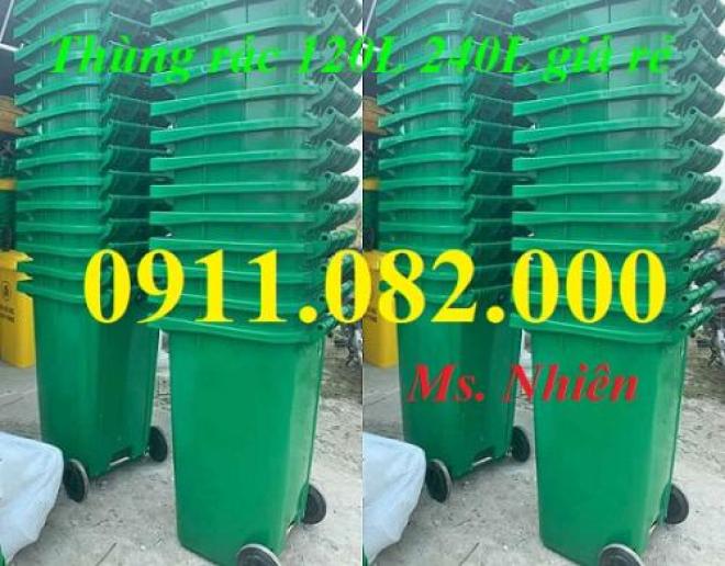 Bỏ sỉ thùng rác 120 lít 240 lít  660 lít giá tốt nhất tại miền nam- thùng rác các loại- lh 0911082000