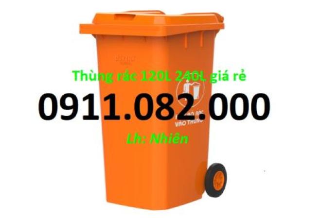 Cung cấp thùng rác rẻ uy tín nhất tại vĩnh long- thùng rác 120l 240l 660l dày chất lượng- lh 0911082000