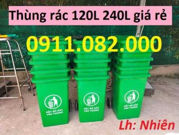 Giá sỉ thùng rác nhựa chất lượng ưu đãi- Thùng rác 120L 240L 660L giá rẻ- lh 0911082000