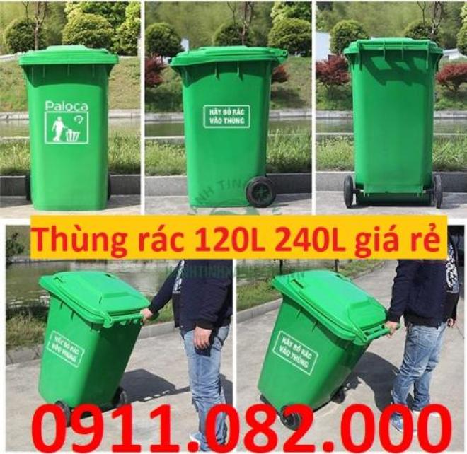 Sỉ lẻ giá rẻ thùng rác 120L 240L 660L giá rẻ- Thùng rác chất lượng mới 100% bán chạy nhất thị trường hiện nay- lh 0911082000