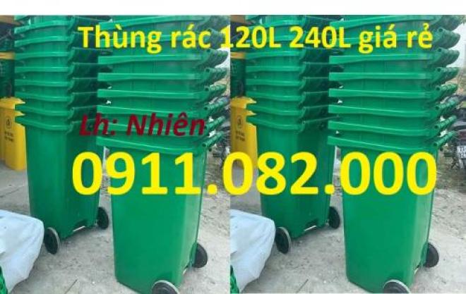 Thùng rác chất lượng giá rẻ cạnh tranh- thùng thu gom rác giá rẻ tại an giang- lh 0911.082.000