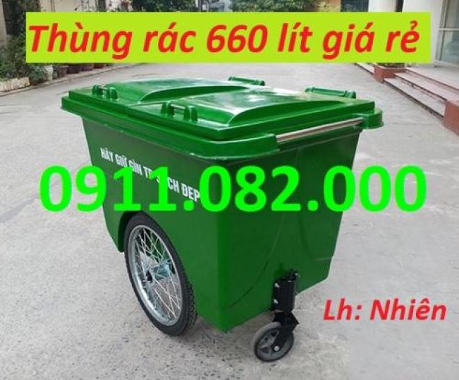 Cung cấp thùng rác 660 lít giá rẻ tại Cần Thơ- hàng chất lượng giá tốt- lh 0911082000