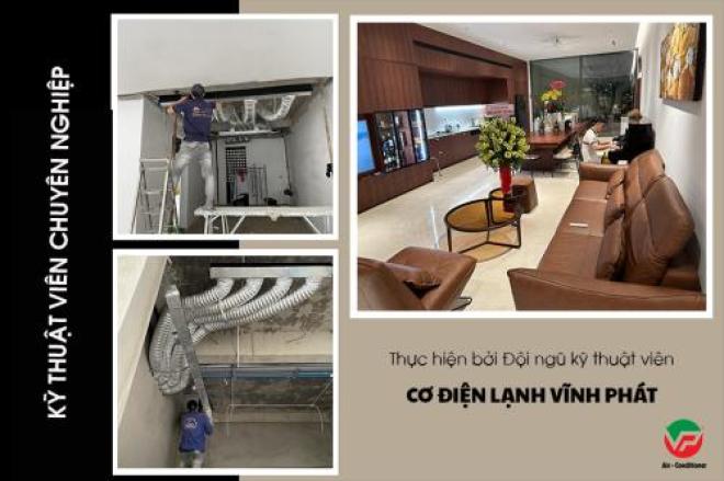 Thi công hệ gió Điều hòa giấu trần DAIKIN Non-Inverter cho công trình quận 11 Thi công hệ gió Điều hòa giấu trần DAIKIN Non-Inverter cho công trình quận 11