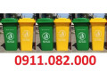 Thùng rác giá rẻ tại cần thơ- thùng rác 120l 240l 660l màu xanh- lh 0911082000