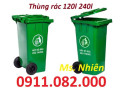 Thùng rác nắp lật giá rẻ- thùng rác 120l 240l 660l giá sỉ lẻ tại tiền giang-lh 0911082000
