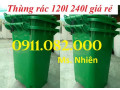 Cung cấp thùng rác 120L 240L 660L giá rẻ- Thùng rác giá sỉ tại vĩnh long-lh 0911082000