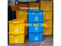 Thùng nhựa đặc kích thước 495 x 395 x 235 mm, khay nhựa, sóng nhựa bít