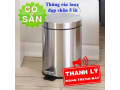 Thùng đựng rác inox lõi nhựa có chân đạp mở nắp tiện lợi