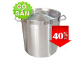 Nồi inox 304 nồi nấu bếp từ công nghiệp 50 x 60cm hàng thanh lý giá rẻ