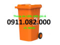 Cung cấp thùng rác rẻ uy tín nhất tại vĩnh long- thùng rác 120l 240l 660l dày chất lượng- lh 0911082000