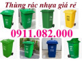 Sỉ lẻ thùng rác thông dụng tại vĩnh long, thùng rác 120L 240l giá rẻ- lh 0911.082.000