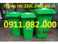 Thùng rác chất lượng giá rẻ cạnh tranh- thùng thu gom rác, thùng rác 120L 240L 660L- lh 0911.082.000