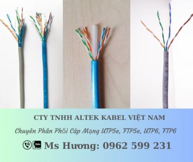 Cáp mạng Altek kabel UTP Cat5e, UTP Cat6, FTP5e, FTP6