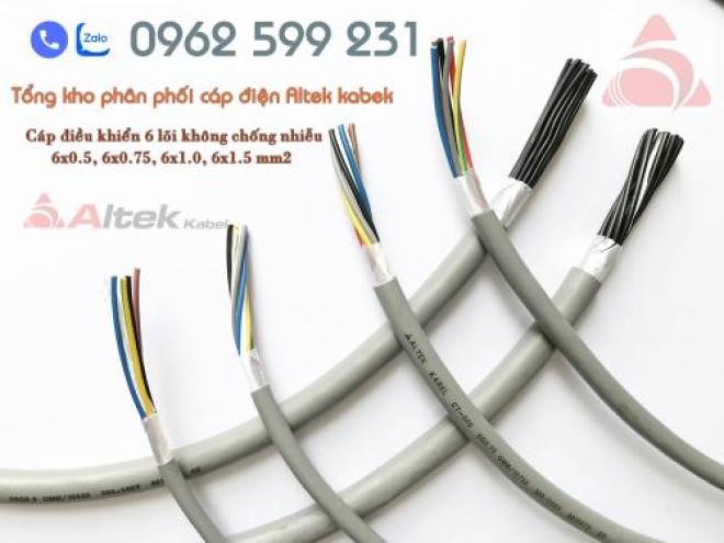 Cáp điều khiển 6 lõi Altek kabel 0.5, 0.75, 1.0, 1.5 mm2
