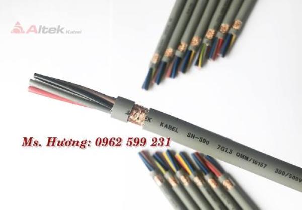 Cáp điều khiển rvv, rvvp 7 lõi 0.5-1.5mm2 Altek kabel