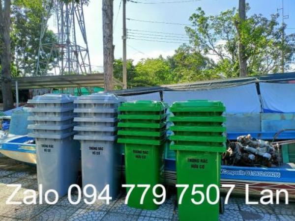 Cung cấp thùng rác công cộng 120 lít các loại tại TPHCM