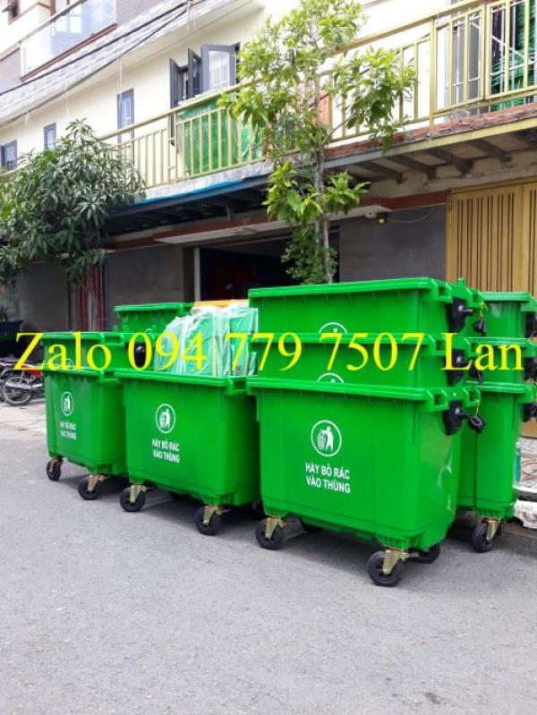 Cung cấp thùng rác công cộng 120 lít các loại tại TPHCM