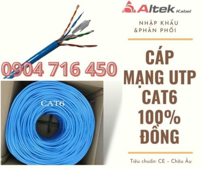 Cáp mạng UTP Cat6 nguyên cuộn Altek Kabel