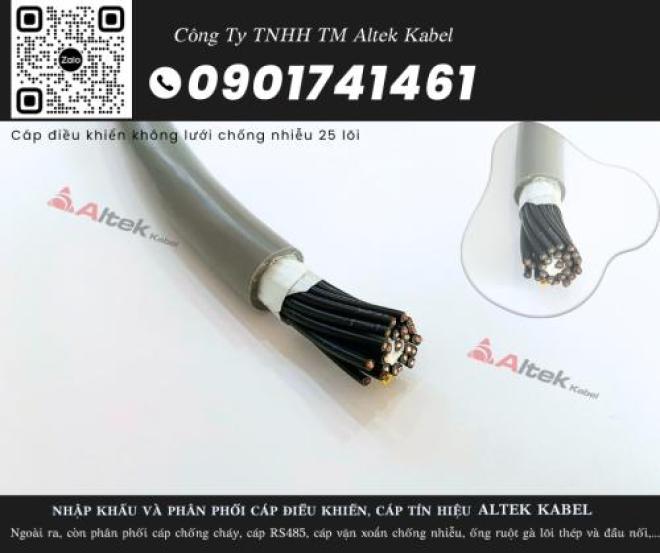 Dây cáp điều khiển không chống nhiễu 25 lõi, tiết diện 0.5/0.75/1.0/1.5 Dây cáp điều khiển không chống nhiễu 25 lõi, tiết diện 0.5/0.75/1.0/1.5