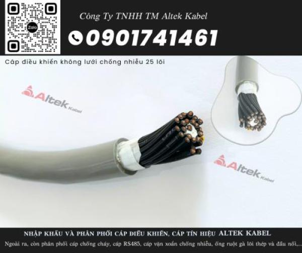 Dây cáp điều khiển không chống nhiễu 25 lõi, tiết diện 0.5/0.75/1.0/1.5 Dây cáp điều khiển không chống nhiễu 25 lõi, tiết diện 0.5/0.75/1.0/1.5