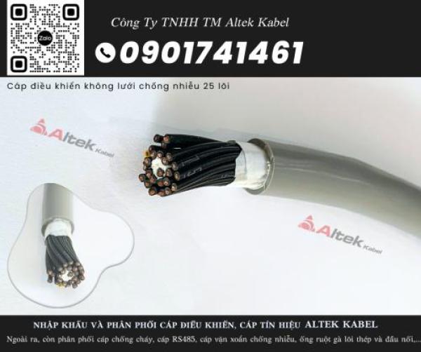 Dây cáp điều khiển không chống nhiễu 25 lõi, tiết diện 0.5/0.75/1.0/1.5 Dây cáp điều khiển không chống nhiễu 25 lõi, tiết diện 0.5/0.75/1.0/1.5