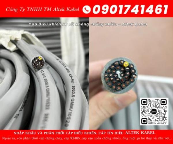 Cáp điều khiển, cáp tín hiệu 20 lõi cho hệ thống báo cháy tại Bình Định