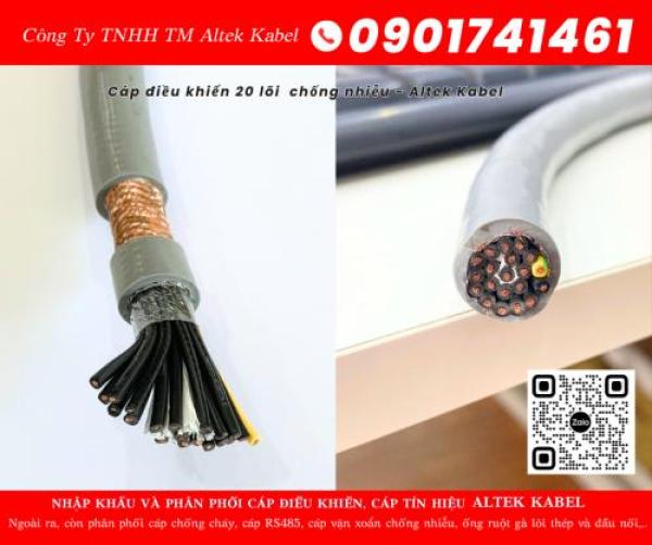 Cáp điều khiển, cáp tín hiệu 20 lõi cho hệ thống báo cháy tại Bình Định