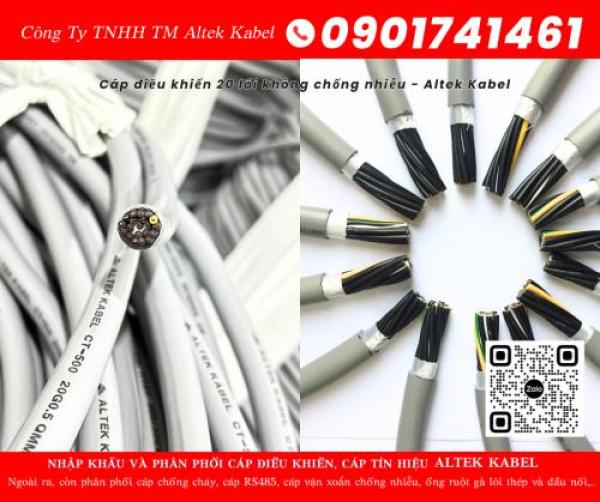 Cáp điều khiển, cáp tín hiệu 20 lõi cho hệ thống báo cháy tại Bình Định