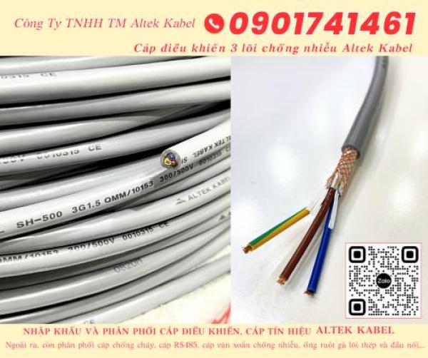 Cáp điều khiển, cáp tín hiệu 3 lõi Bình Dương, Đồng Nai, Tây Ninh, Vũng Tàu