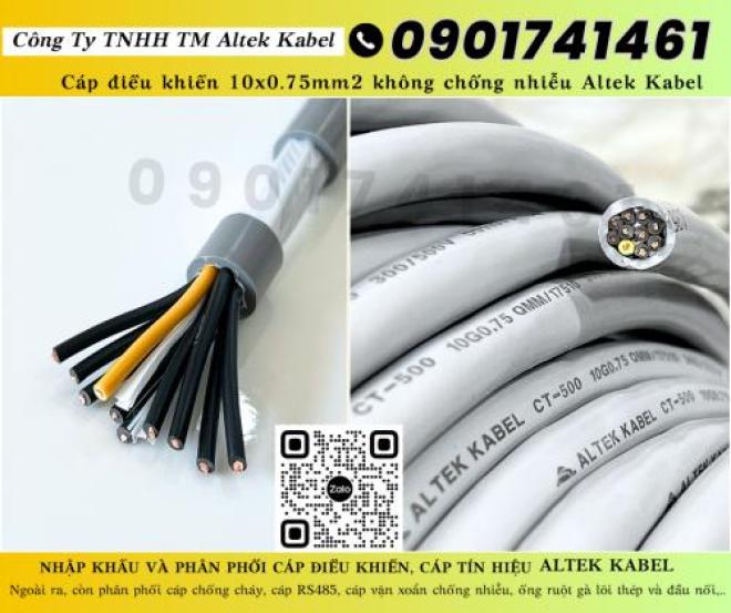 Cáp điều khiển, cáp tín hiệu 10x0.75 Cần Thơ, Long An, Đồng Tháp