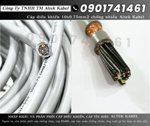 Cáp điều khiển, cáp tín hiệu 10x0.75 Cần Thơ, Long An, Đồng Tháp
