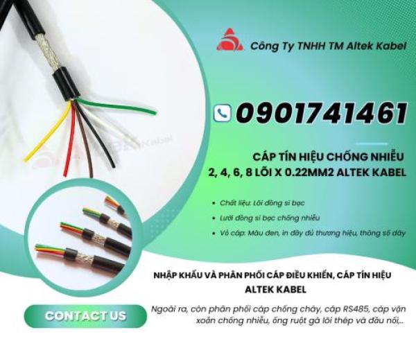 Cáp tín hiệu chống nhiễu 6x0.22mm2 Hưng Yên, Vĩnh Phúc, Bắc Ninh