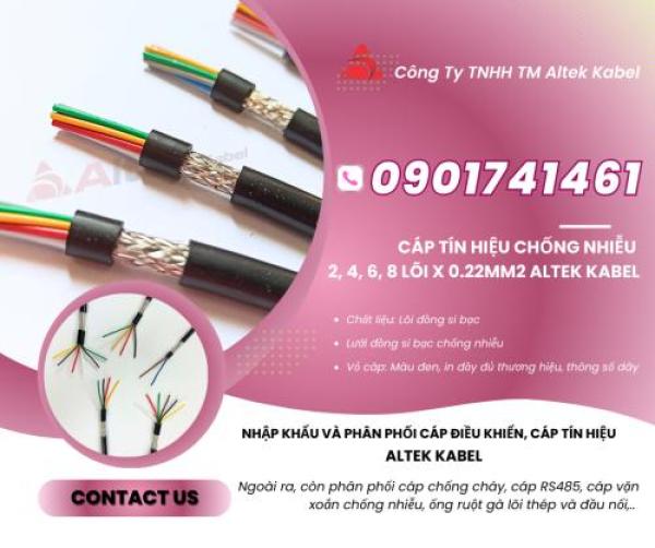 Cáp tín hiệu chống nhiễu 6x0.22mm2 Hưng Yên, Vĩnh Phúc, Bắc Ninh