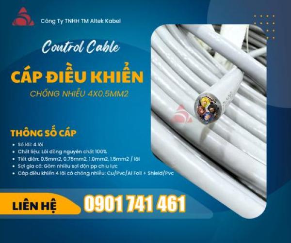 Cáp điều khiển chống nhiễu 4x0.5 Hà Nội, Đà Nẵng, HCM