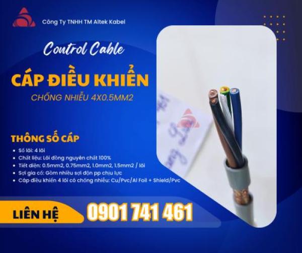 Cáp điều khiển chống nhiễu 4x0.5 Hà Nội, Đà Nẵng, HCM