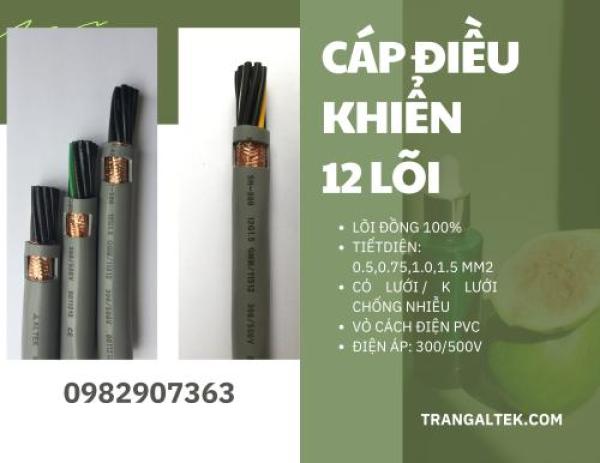Cáp Điều Khiển 12 Lõi phân phối Hà Nội, Đà Nẵng, TP HCM