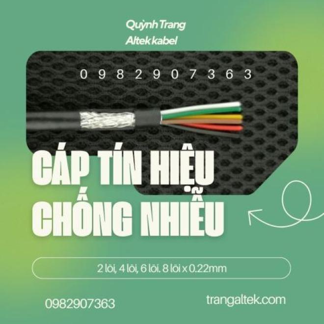 Cáp tín hiệu Altek Kabel 2–8 lõi x 0.22mm² – Chống nhiễu, bền bỉ