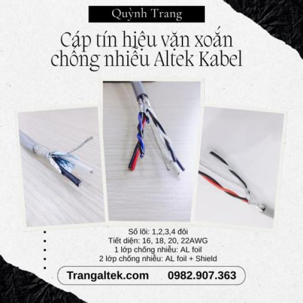 Cáp tín hiệu vặn xoắn AWG chuyên dùng cho công nghiệp