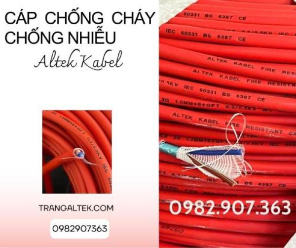 Cáp chống cháy Altek Kabel LSZH – Đạt Quatest 1, IEC 60331-21