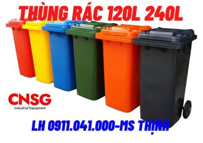 Phân phối thùng rác 120lit 240lit 660lit, thùng rác inox, thùng rác y tế 0911041000