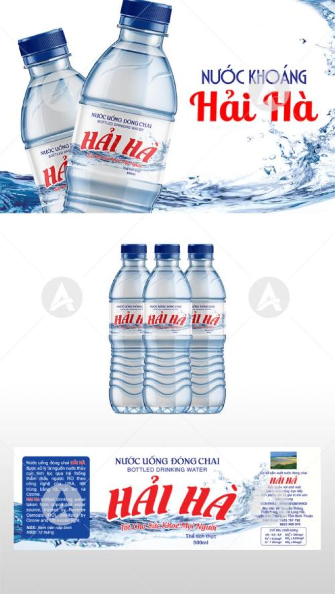 In tem nhãn nước đóng chai tại Phan Thiết