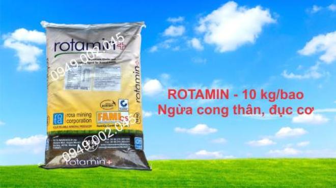 Rotamin - Khoáng trộn, khoáng tạt ngừa cong thân đục cơ cho tôm