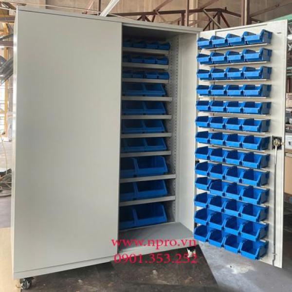 Tủ dụng cụ 2 cánh 3 ngăn 2 khay KT: 900Wx550Dx1800Hmm