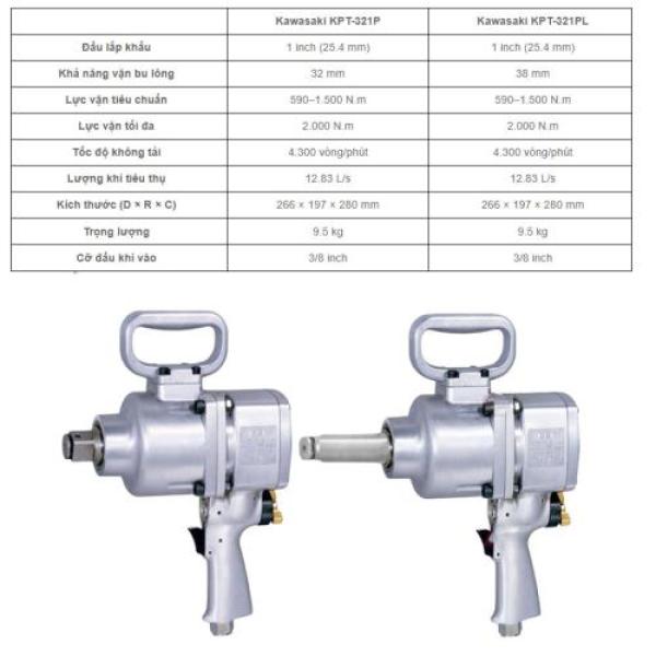 Súng siết bu lông dùng khí nén 1” Toku MI-42GS Súng siết bu lông dùng khí nén 1” Toku MI-42GS