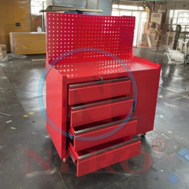 Tủ đồ nghề 4 ngăn 1 cánh bảng treo, Tủ dụng cụ 6 ngăn bảng treo