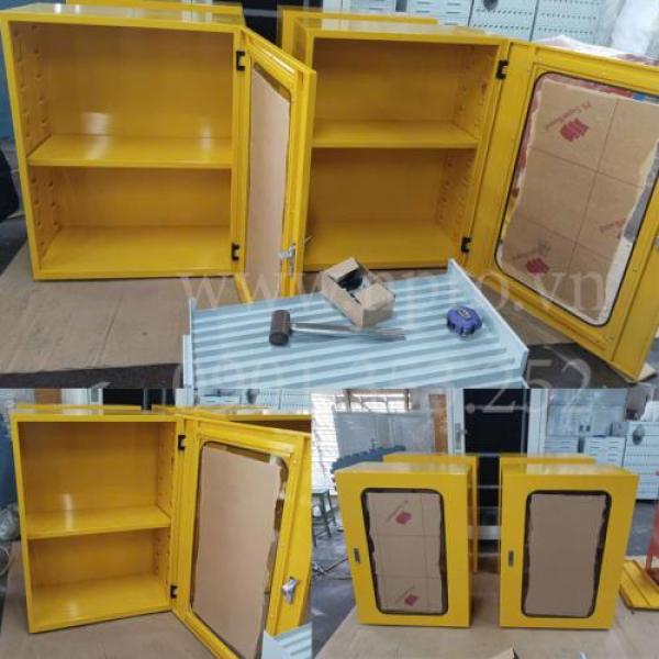 Tủ dụng cụ 2 cánh 2 ngăn 4 khay 2 khoang KT: W1000xD500xH1800mm