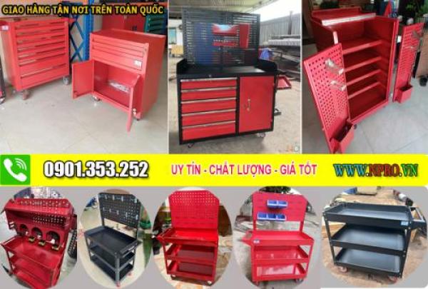 Xe đẩy 3 ngăn – bảng treo cơ khí