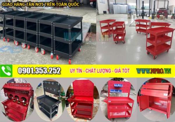Tủ đồ nghề 2 cánh 3 ngăn kéo 2 khay KT: 1100Wx550Dx1800Hmm
