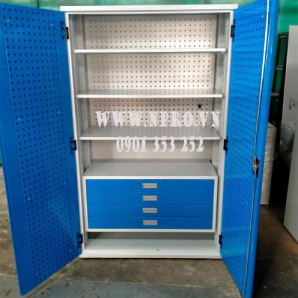 Tủ đồ nghề 2 cánh 1 ngăn kéo 1 khay KT: 1000Wx500Dx1800Hmm Tủ đồ nghề 2 cánh 1 ngăn kéo 1 khay KT: 1000Wx500Dx1800Hmm